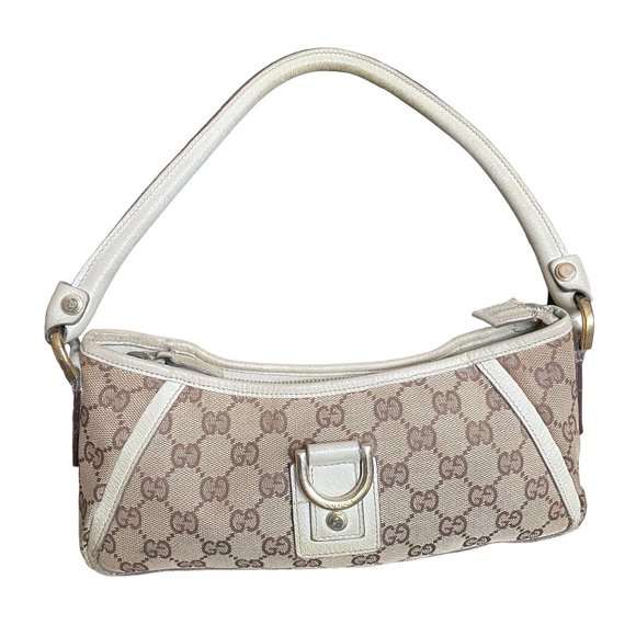 Gucci Abbey GG Monogram Mini Baguette Pochette